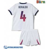 Fotballdrakt Barn Paris Saint-Germain Lucas Beraldo #4 Bortedraktsett 2026-27 Kortermet (+ Korte bukser)